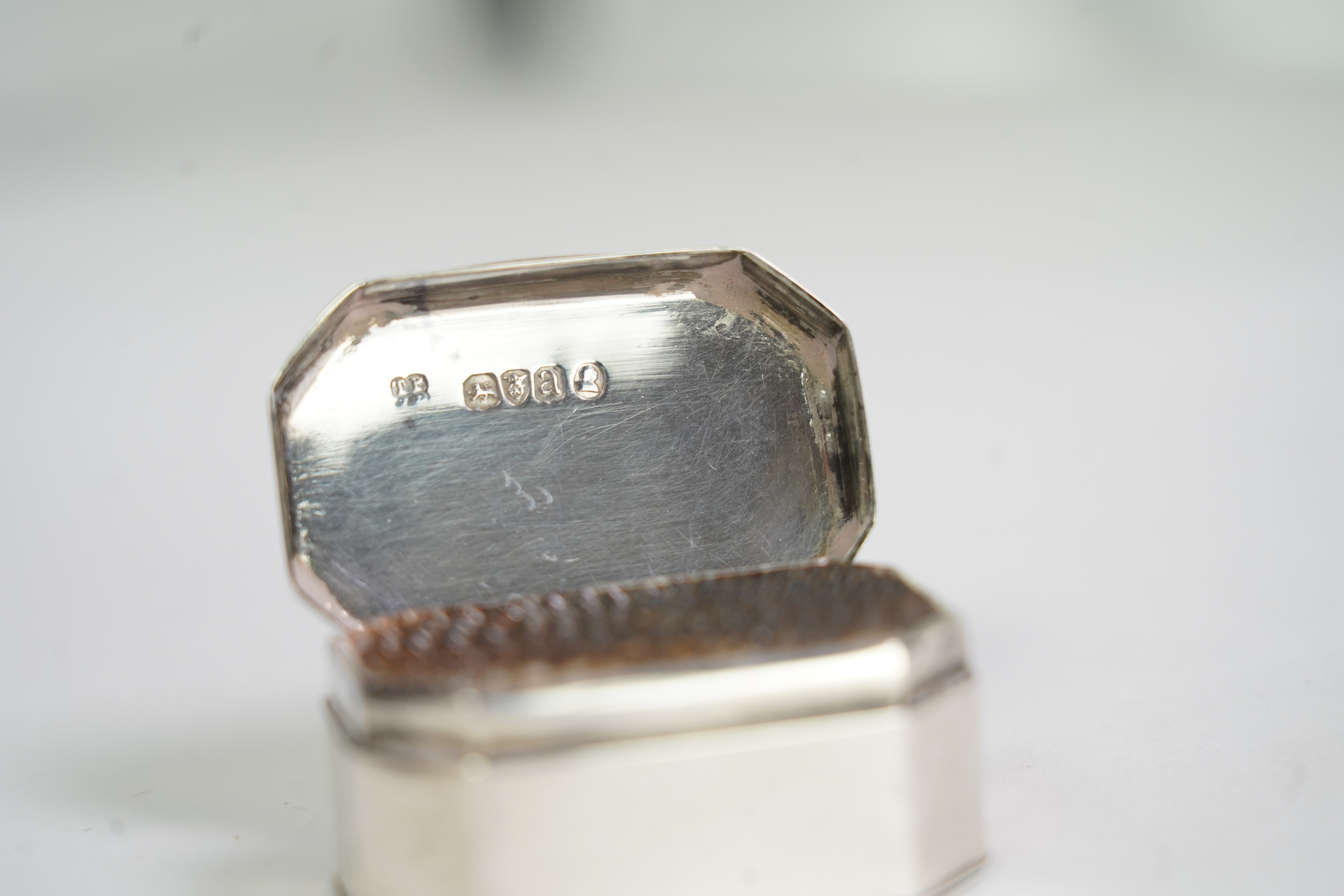 A George III silver nutmeg grater, by Phipps & Robinson